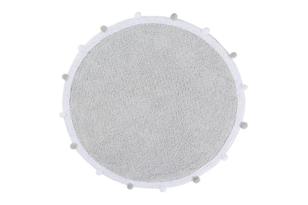 Tapis Bubbly Soft Light Grey Ø 120 cm