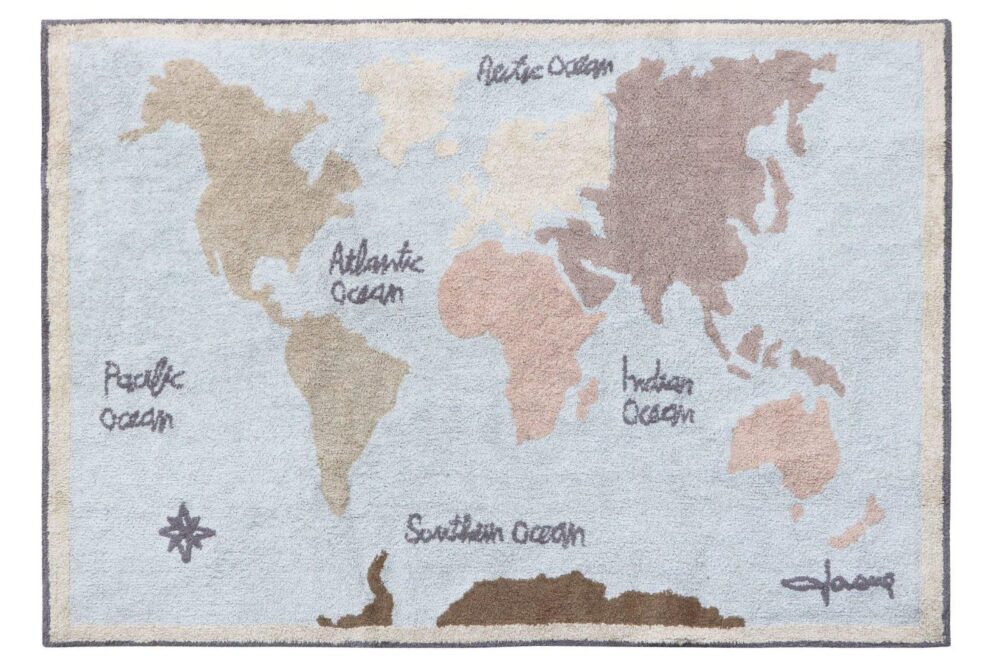 Tapis Lorena Canals Vintage Map 140 x 200 cm