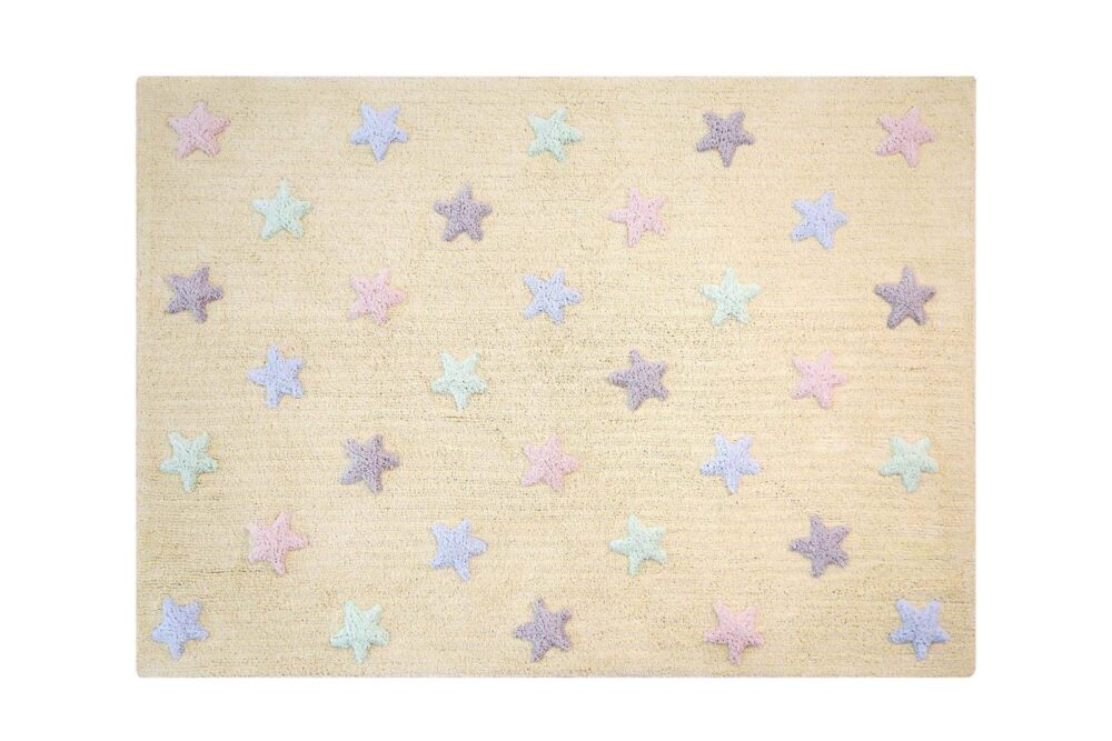 Tapis Lorena Canals Tricolor Star Vanilla 120x160
