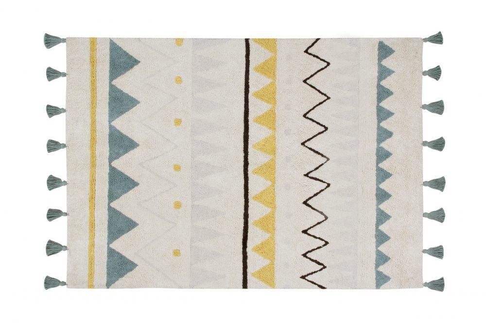 Tapis Lorena Canals Azteca Natural Vintage Blue 120*160