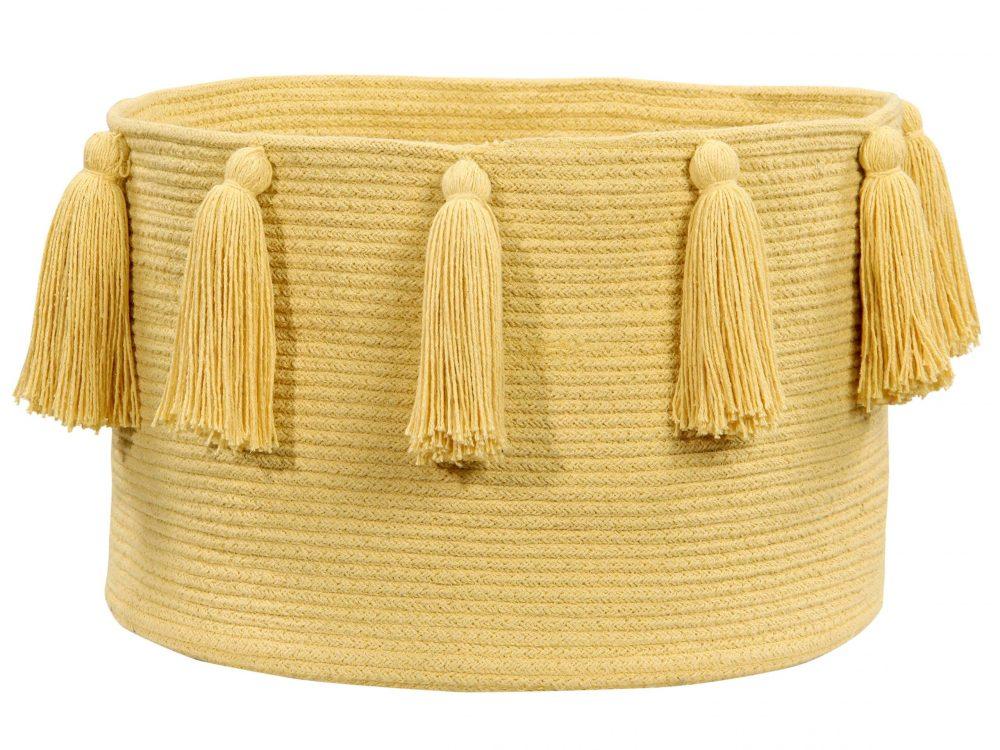 Panier Lorena Canals Glands Jaune 30 x 45 x 45 cm