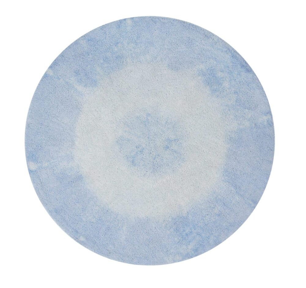 Tapis Tie-Dye Soft Blue Ø 150 Cm