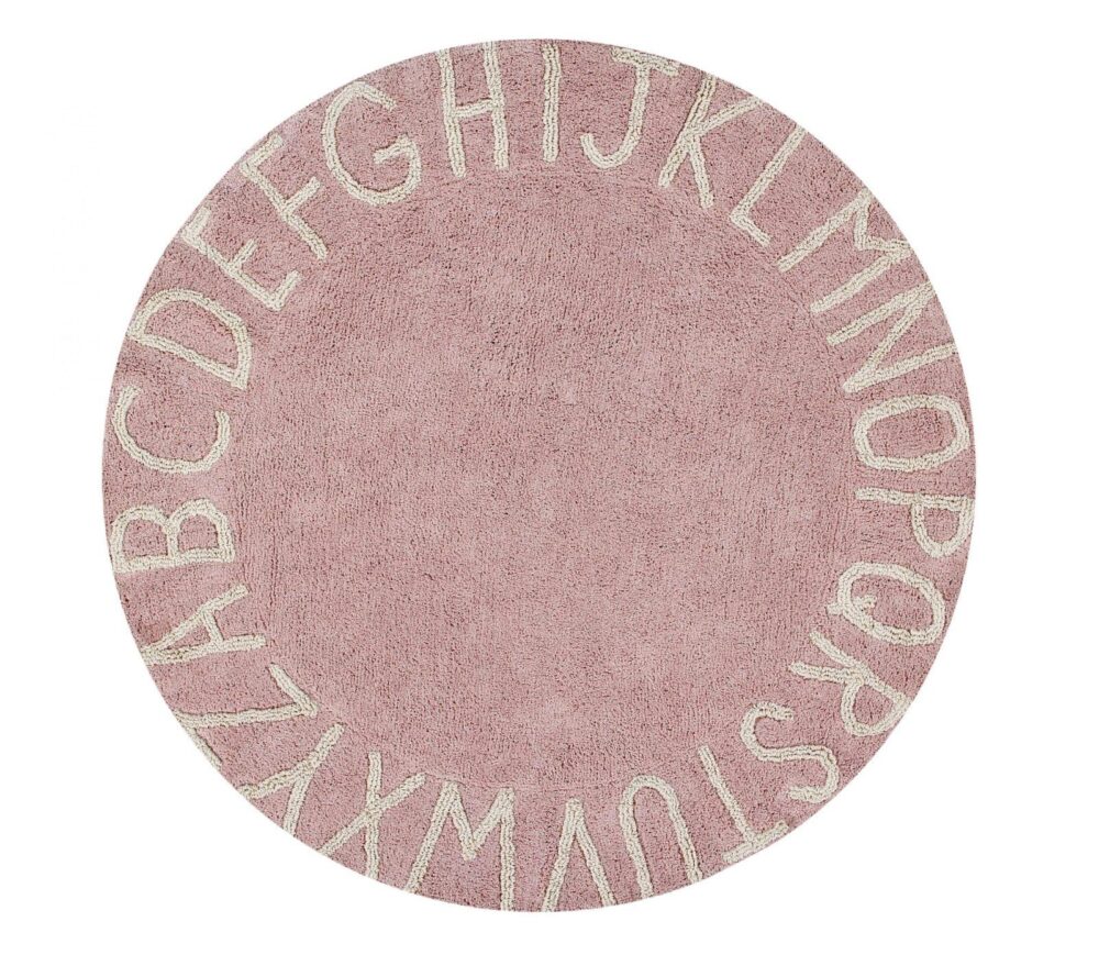 Tapis Lorena Canals Round ABC Vintage Nude-Natural Ø150