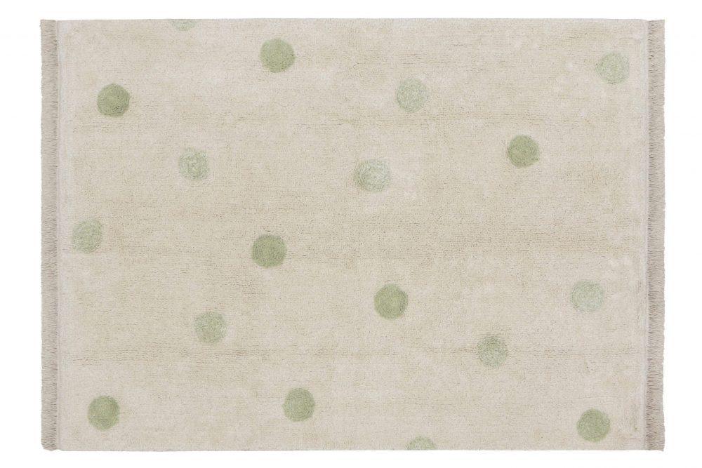 Tapis Hippy Dots Naturel Olive 120 X 160 см