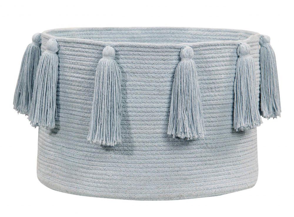 Panier Lorena Canals Tassels Soft Blue 30 x 45 x 45 см