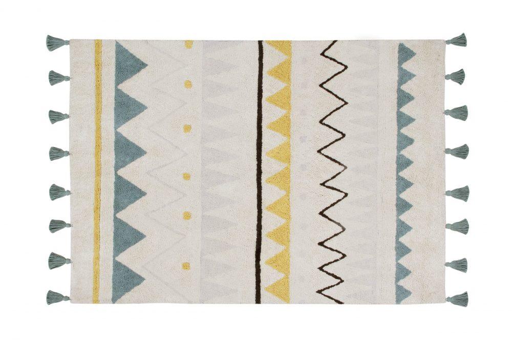 Tapis Lorena Canals Azteca Natural Vintage Blue Grande 140*200 см