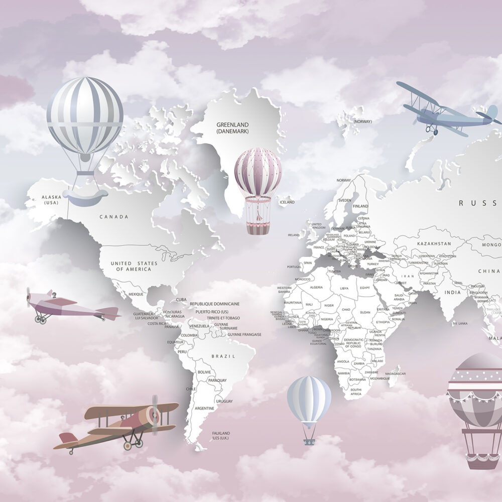Carte rose en 3D