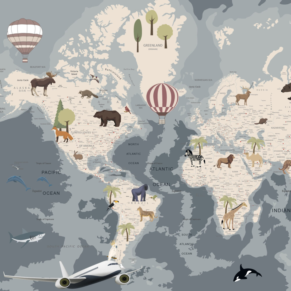 Une carte sombre avec des avions