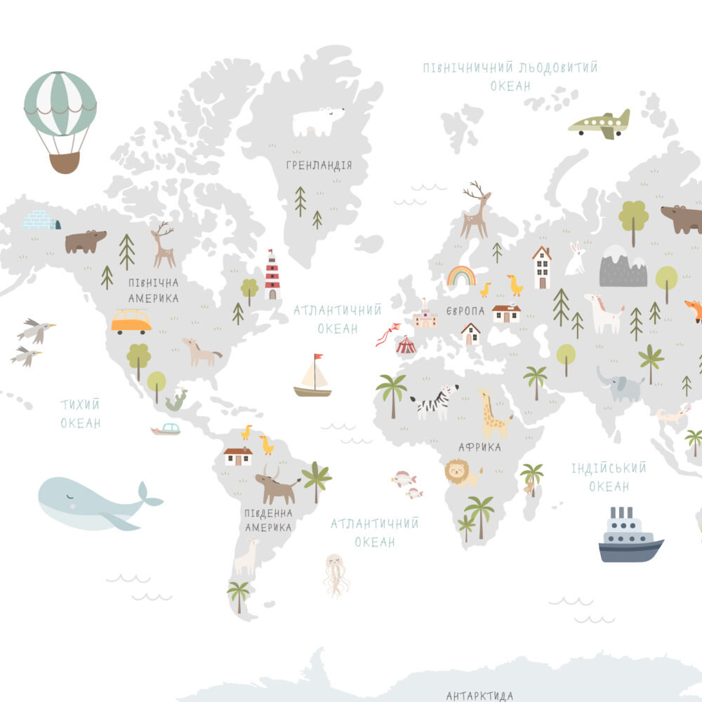 Carte pour enfants avec dessins