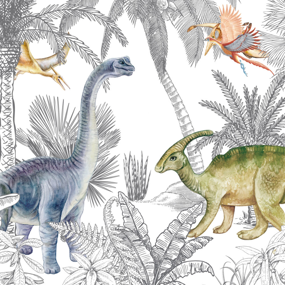 Dinosaures graphique coloré