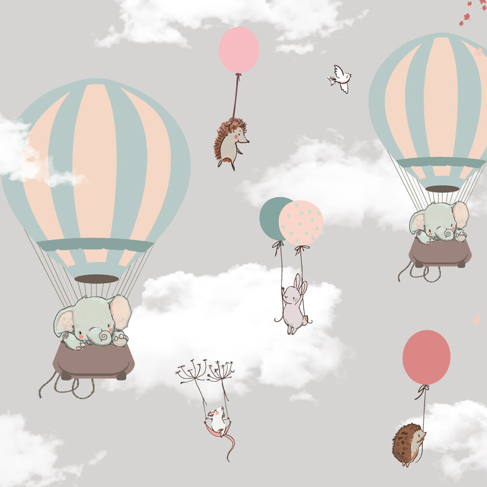 Éléphants en ballons