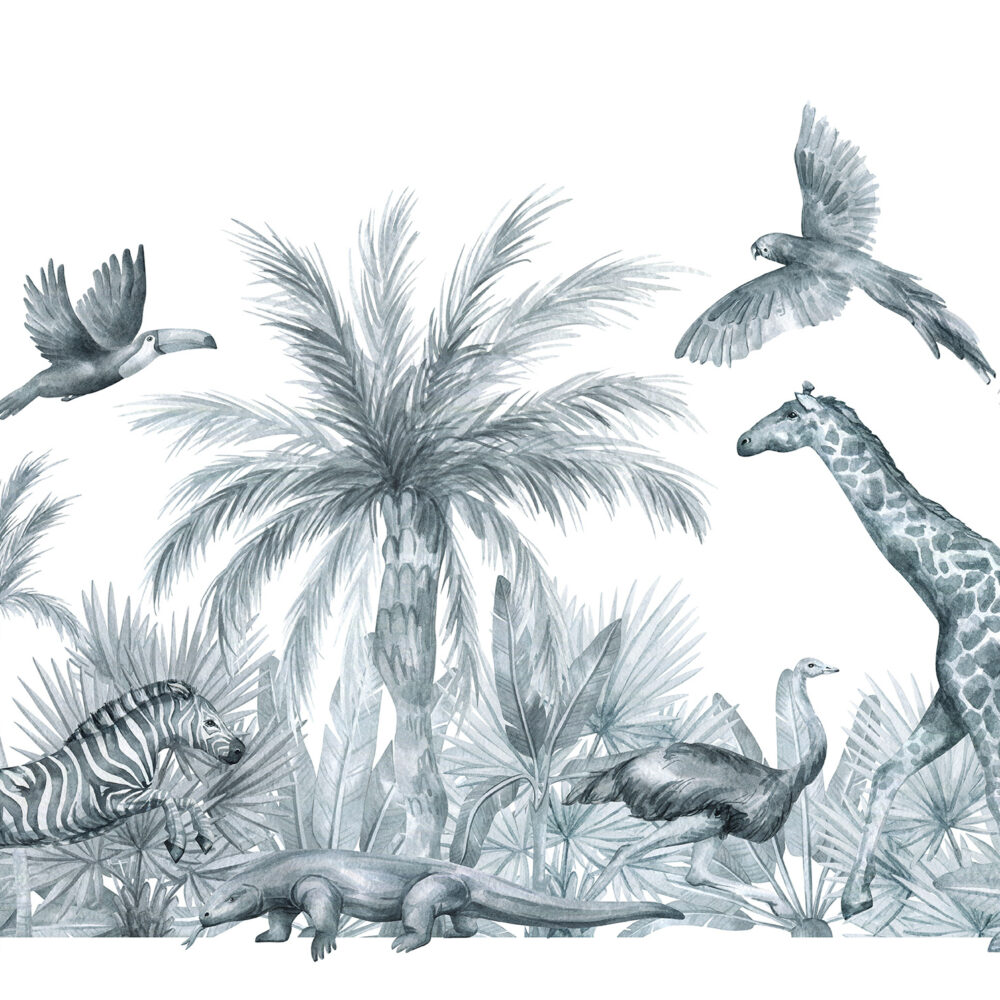 Jungle en noir et blanc