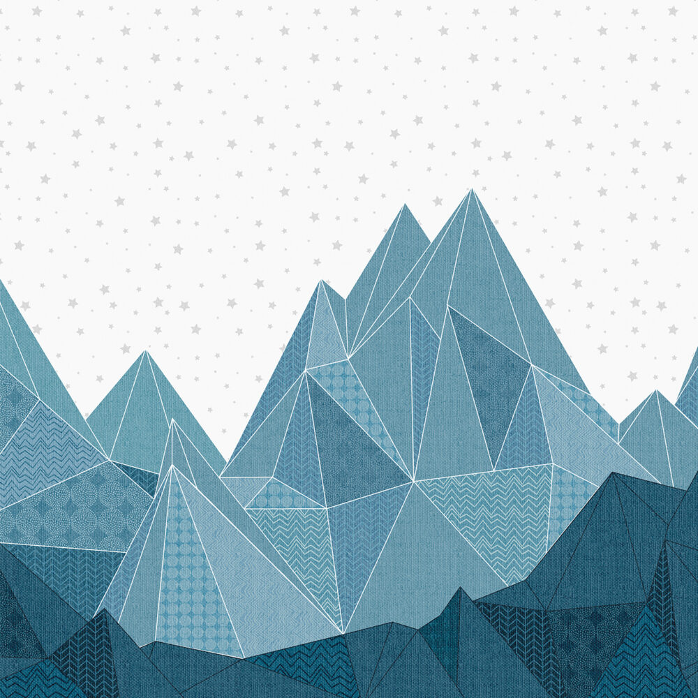 Des montagnes couleur denim
