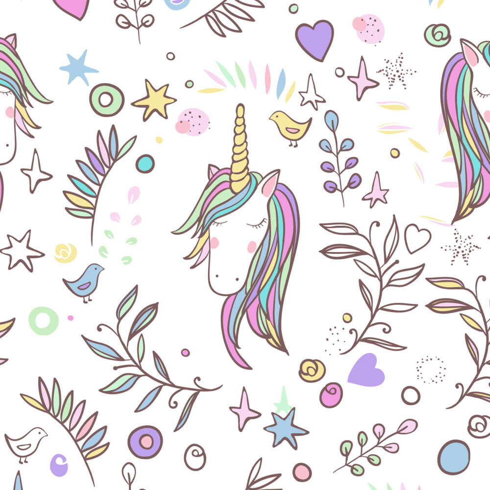Motif de licornes
