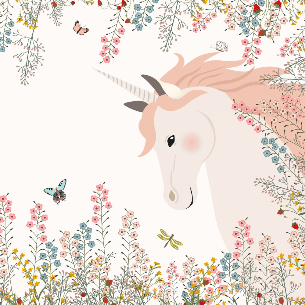 Licorne et papillons