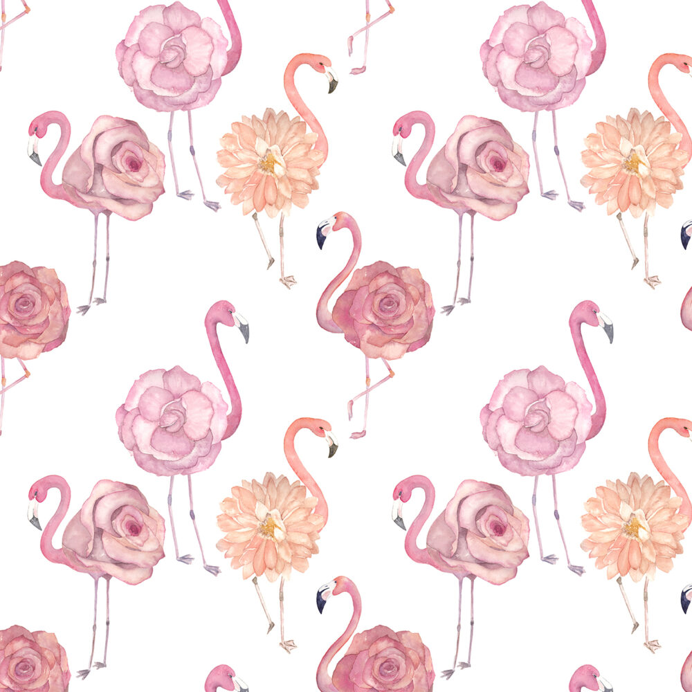 Les flamants roses - ce sont des fleurs