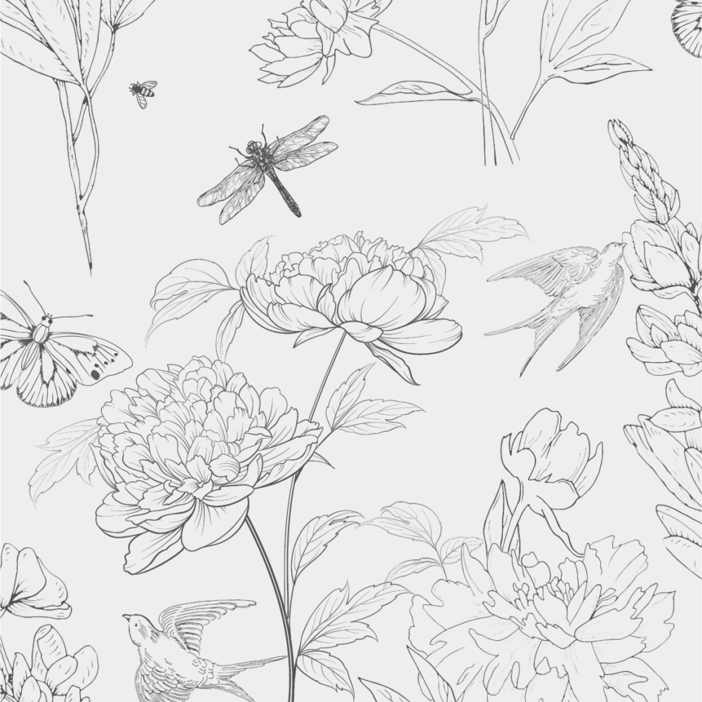 Hirondelles en fleurs