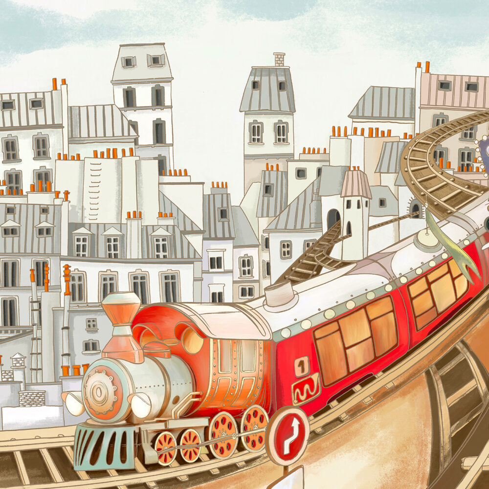 Train rouge