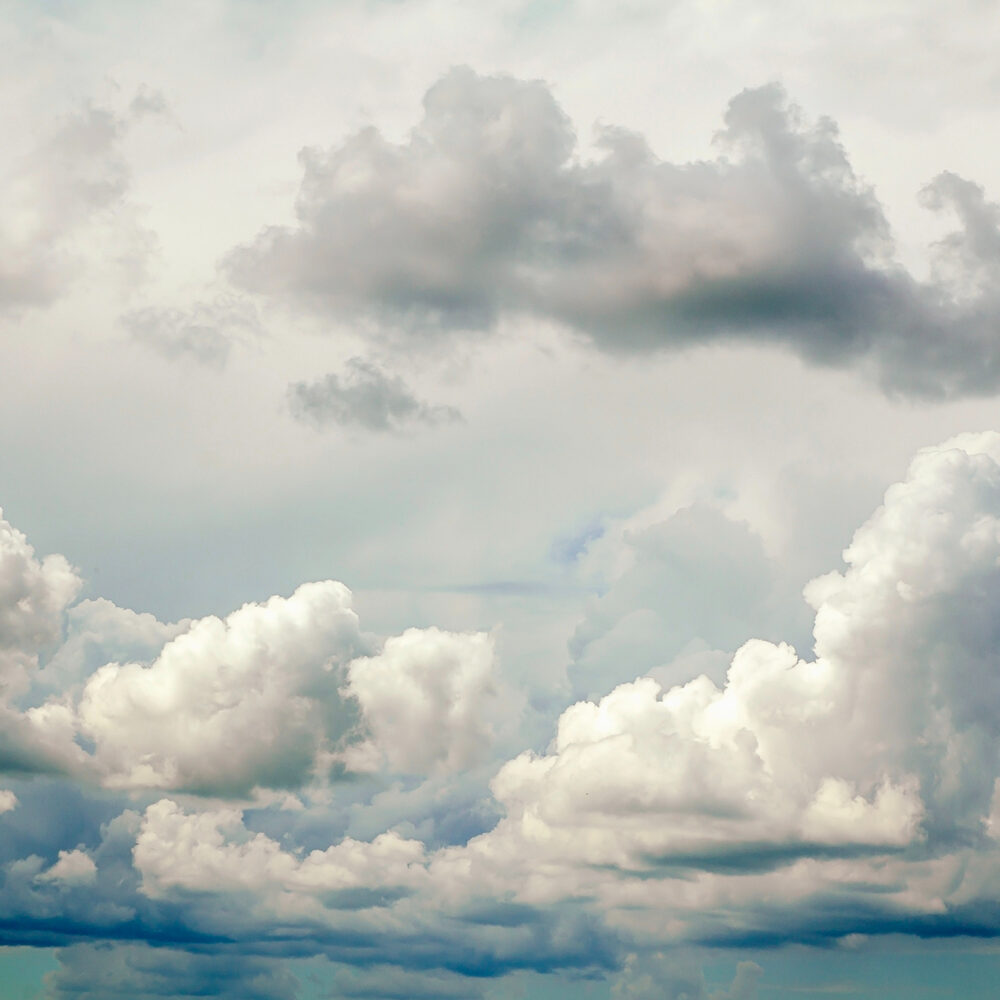 Cloudy skies